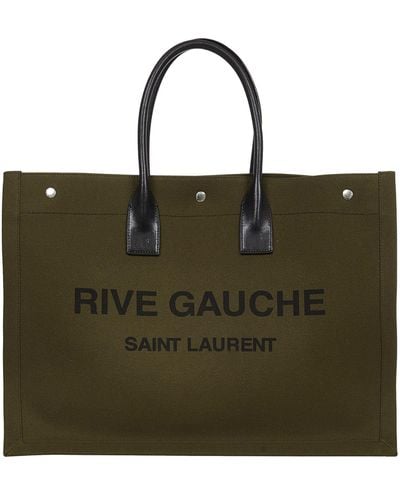 Saint Laurent Noè Rive Gauche Tote Bag - Green