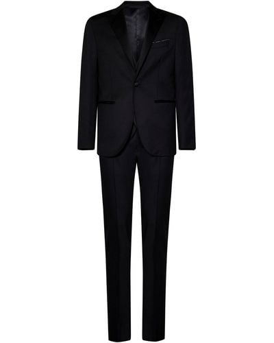 Franzese Collection Franzese Napoli Tom Ford Model Suit - Black