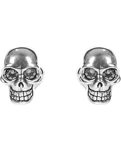 Alexander McQueen Skull Cuff Links - Metallic