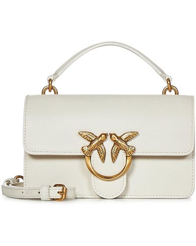 Pinko Mini Love Bag One Light Handbag - White
