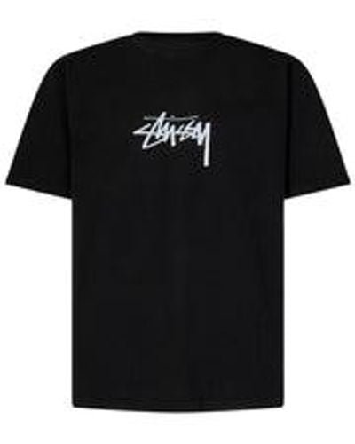 Stussy Small Stock Tee Pigment Dyed T-shirt - Black