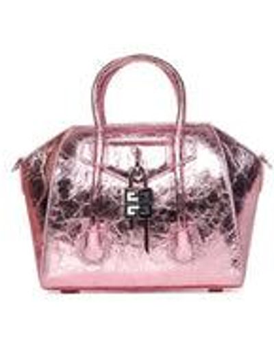Givenchy Antigona Lock Mini Handbag - Pink