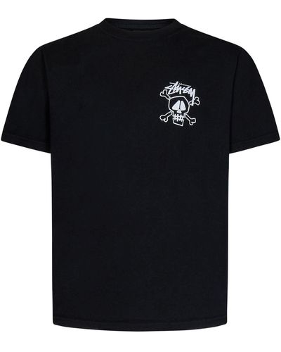 Stussy Skull & Bones T-shirt - Black