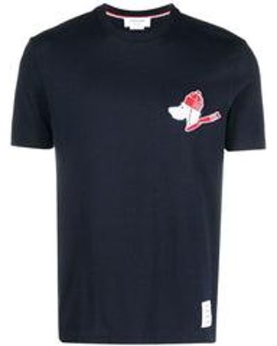 Thom Browne Hector Patch T-Shirt - Blue