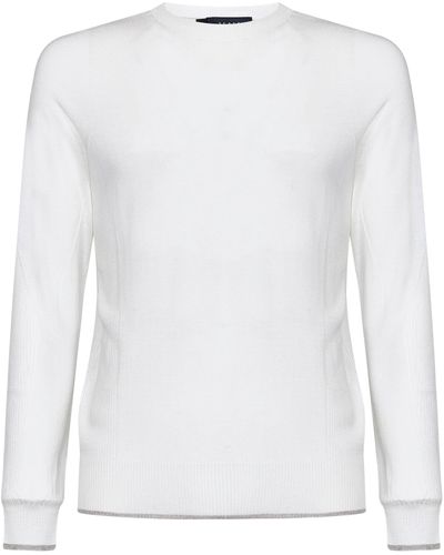 Sease Whole Round Summer Sweater - White