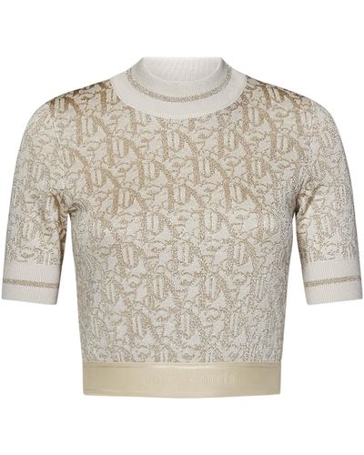 Palm Angels Monogram Sweater - Gray