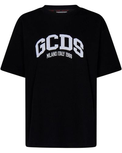 Gcds T-Shirt Logo Lounge - Nero