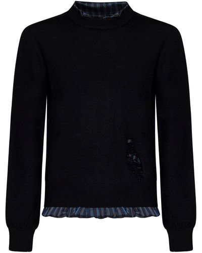 Maison Margiela Distressed Sweater - Black