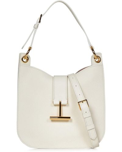 Tom Ford 'Tara' Handbag With T Signature Detail - White