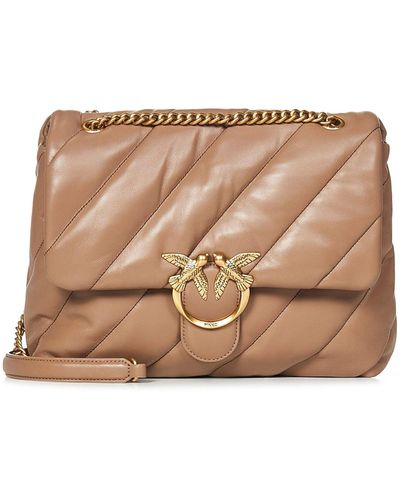 Pinko Borsa A Spalla Big Love Bag Puff Maxi Quilt - Marrone