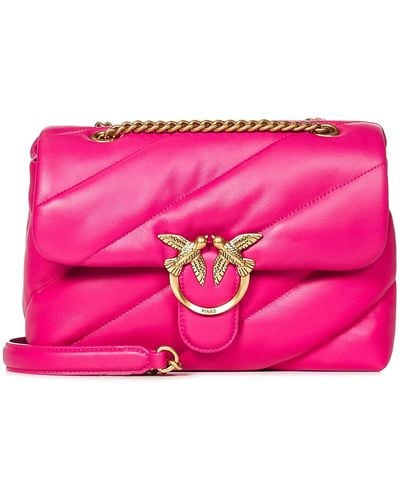 Pinko Borsa A Spalla Classic Love Bag Puff Maxi Quilt - Rosa