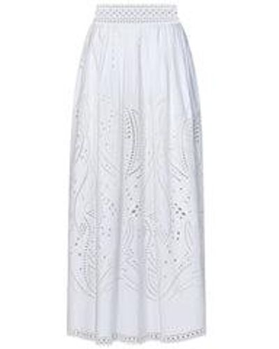Alberta Ferretti Long Skirt - White