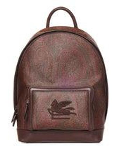 Etro Paisley Backpack - Brown