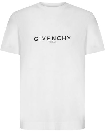 Givenchy Reversible Logo-print Cotton-jersey T-shirt - White