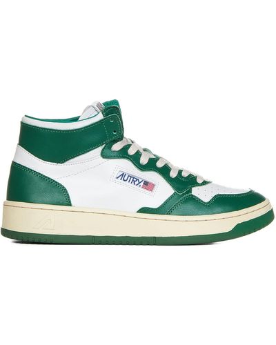 Autry Medalist Mid Trainers - Green