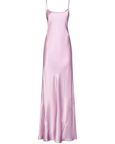 Victoria Beckham Abito Lungo Low Back Cami Floor-Length Dress - Rosa