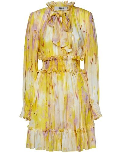 MSGM Mini Dress - Yellow