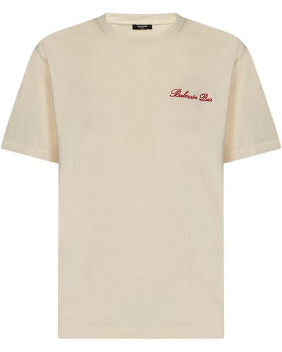 Balmain T-Shirt Balmain Iconica Western - Neutro