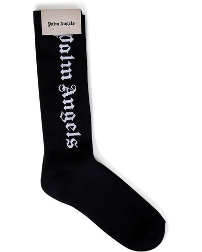 Palm Angels Classic Logo Socks - Black