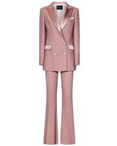 Hebe Studio The Powder Cady Bianca Suit - Red