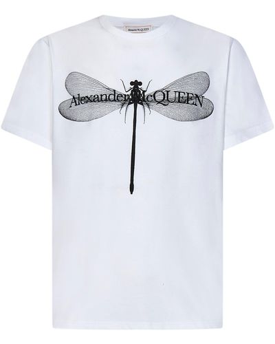 Alexander McQueen Dragonfly T-Shirt - White