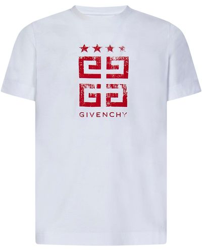 Givenchy T-Shirt 4G Stars - Bianco
