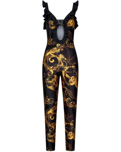 Versace Jeans Couture Watercolour Couture Jumpsuit - Black