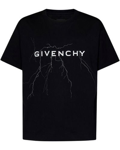 Givenchy Graphic-print Boxy-fit Cotton-jersey T-shirt X - Black