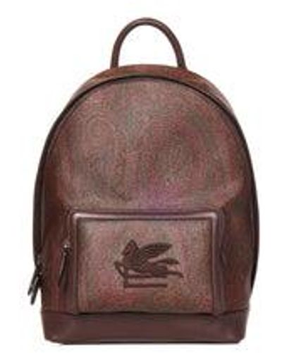 Etro Paisley Backpack - Brown