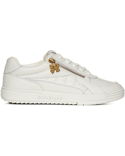 Palm Angels Side Zip University Trainers - White