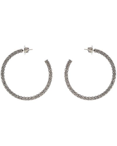 AMINA MUADDI Cameron Large Earrings - Grey