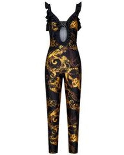 Versace Watercolour Couture Jumpsuit - Black