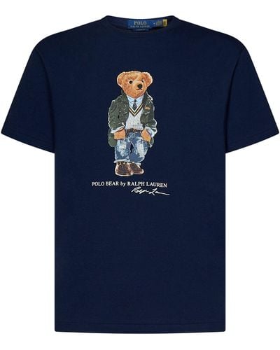 Ralph Lauren T-Shirt Polo Bear - Blu