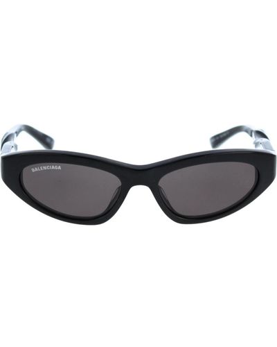 Balenciaga Ikonoische sonnenbrille mit einheitlichen gläsern - Grau