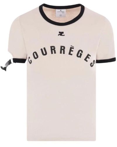 Courreges T-Shirts - Natural