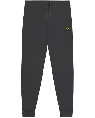 Lyle & Scott Pantaloni da jogging grigi con vestibilità slim e vita elastica - Grigio