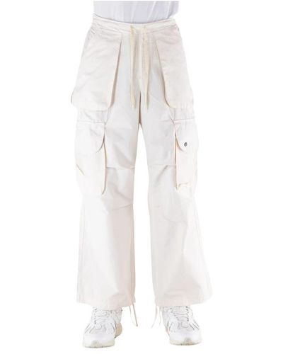 A PAPER KID Wide Trousers - White
