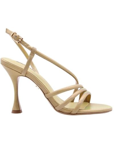 Lola Cruz Shoes > sandals > high heel sandals - Métallisé
