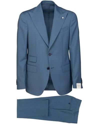 L.B.M. 1911 Single Breasted Suits - Blue