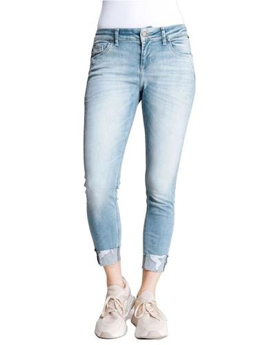 Zhrill Cropped Jeans - Blue