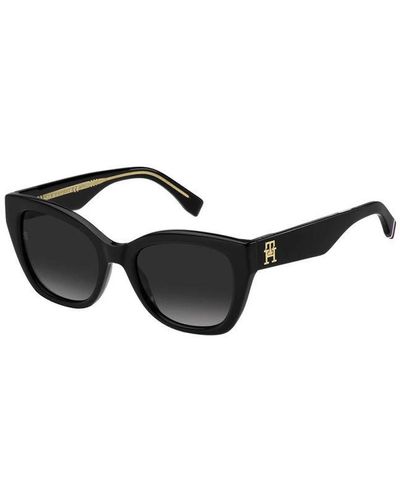 Tommy Hilfiger 1980/s-807 sonnenbrille schwarz dunkelgrau