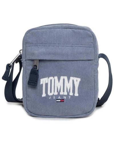 Tommy Hilfiger Umhängetasche mit sichtbarem logo - Blau