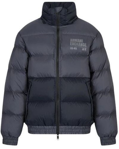 Armani Exchange Winter Jackets - Blue