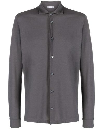 Zanone Casual Shirts - Gray