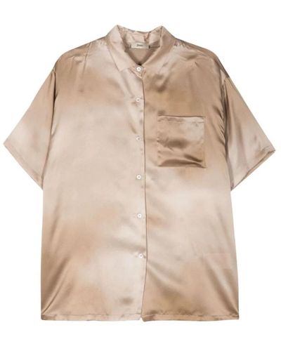 Herno Short Sleeve Shirts - Natural