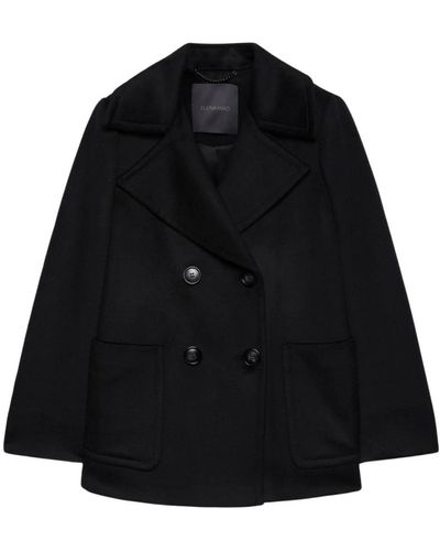 Elena Miro Coats > double-breasted coats - Noir
