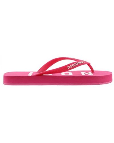 DSquared² Icon slippers - Rosa