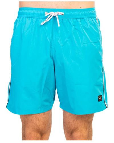 Paul & Shark Türkisfarbene Strandbekleidung für Männer - Blau