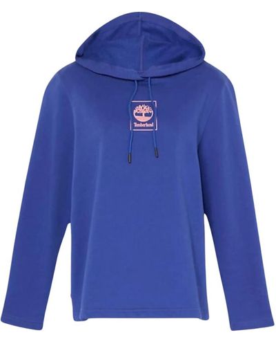 Timberland Hoodies, hoodie mit logo und kontrast - Blau