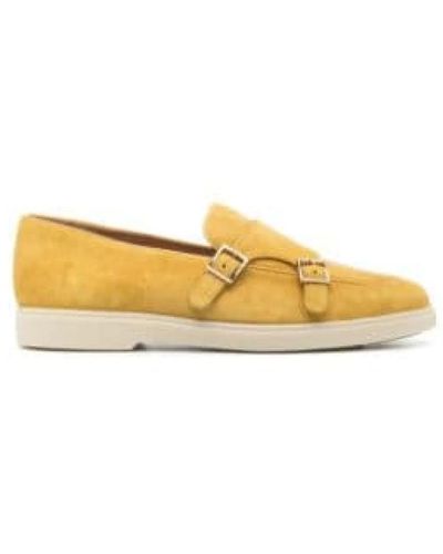 Santoni Zapatos monje con suela de goma - Amarillo